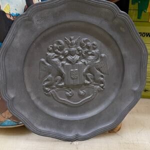 Decorative Gray Wall Plate Ralph Lauren